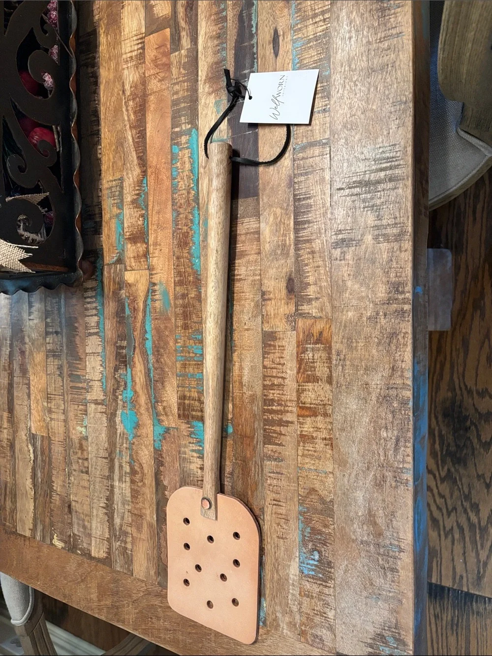 Well Worn Interiors Fly Swatter Genuine Leather MSRP $98